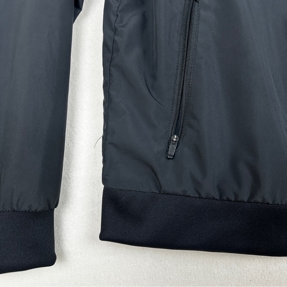 Nike Windrunner Jacket Just Do It Full Zip Hood Black White Logo Print Youth L - Picture 16 of 16